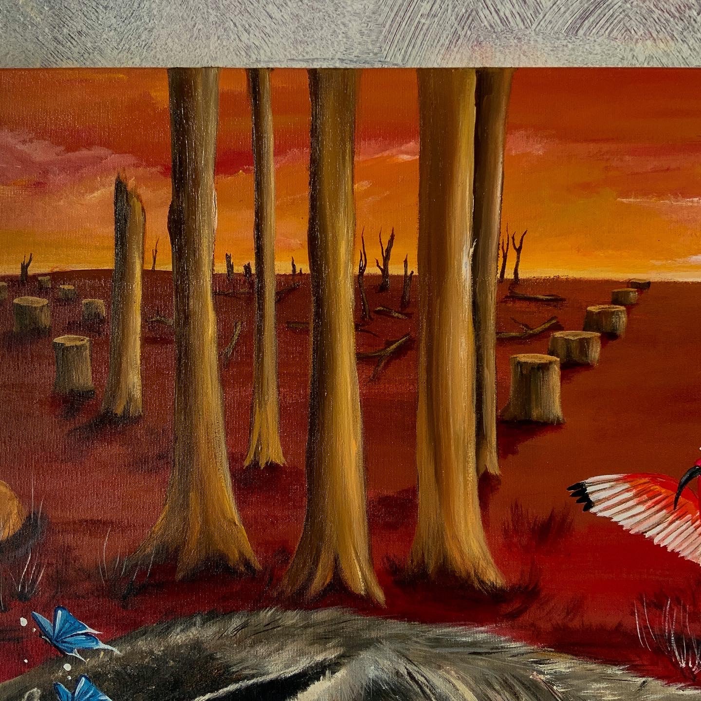 Desfloresta, releitura de Floresta III de Candido Portinari, Pintura, Acrílico sobre tela por Berg